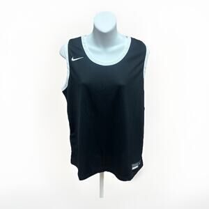 Nike Dri Fit Womens Tank Top Medium Black Sleeveless Athletic Training NWT